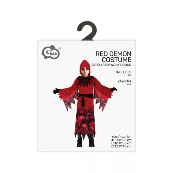 Démon Red jelmez 110/120 cm