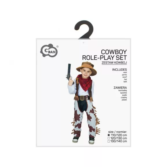 Cowboy Brown jelmez 110/120 cm