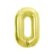 Arany 0-ás Light Gold szám fólia lufi 85 cm