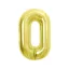 Arany 0-ás Light Gold szám fólia lufi 85 cm