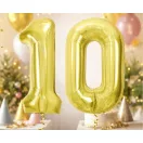 Arany 0-ás Light Gold szám fólia lufi 85 cm Arany 0-ás Light Gold szám fólia lufi 85 cm