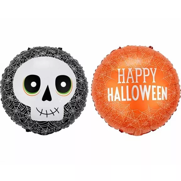 Halloween Skull fólia lufi 46 cm Halloween Skull fólia lufi 46 cm