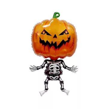 Halloween Pumpkin Skeleton fólia lufi 71 cm