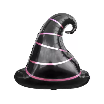 Boszorkány kalap Black fólia lufi 51 cm