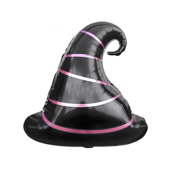 Boszorkány kalap Black fólia lufi 51 cm Boszorkány kalap Black fólia lufi 51 cm