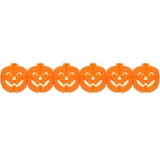 Halloween Tök papír girland 300 cm