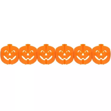 Halloween Tök papír girland 300 cm