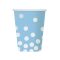 Pöttyös Silver Dots Blue papír pohár 6 db-os 270 ml