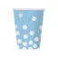Pöttyös Silver Dots Blue papír pohár 6 db-os 270 ml