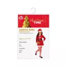 Mikulás lány Santa Girl  jelmez 7-9 év