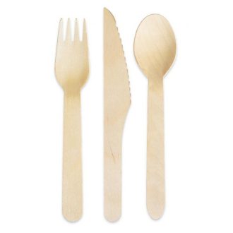 Fa Wooden evőeszköz szett 6 db-os