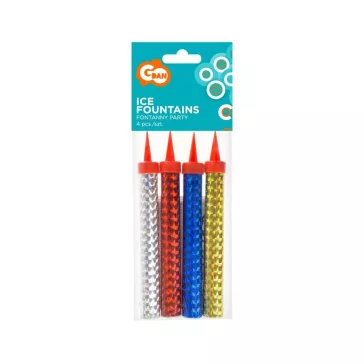 Színes Colorful torta tűzijáték 12 cm 4 db-os