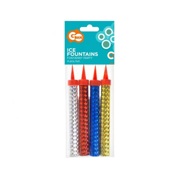 Színes Colorful torta tűzijáték 12 cm 4 db-os