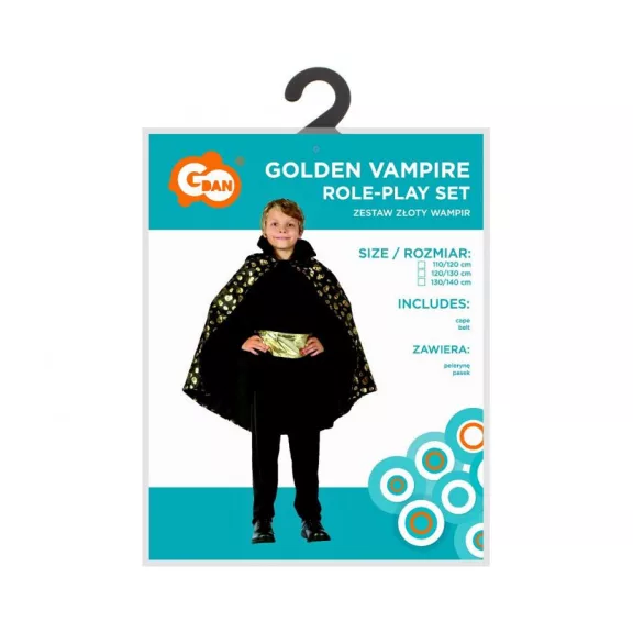 Vámpír Golden jelmez 120/130 cm