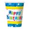Happy Birthday Blue papír pohár 6 db-os 270 ml