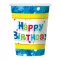 Happy Birthday Blue papír pohár 6 db-os 270 ml