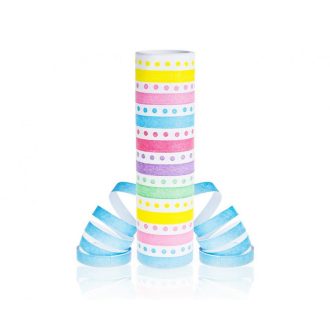 Színes Rainbow Dots szerpentin 4 m