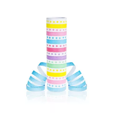 Színes Rainbow Dots szerpentin 4 m