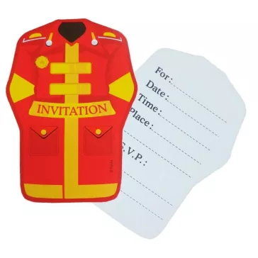 Tűzoltóság Fire Brigade meghívó 6 db-os