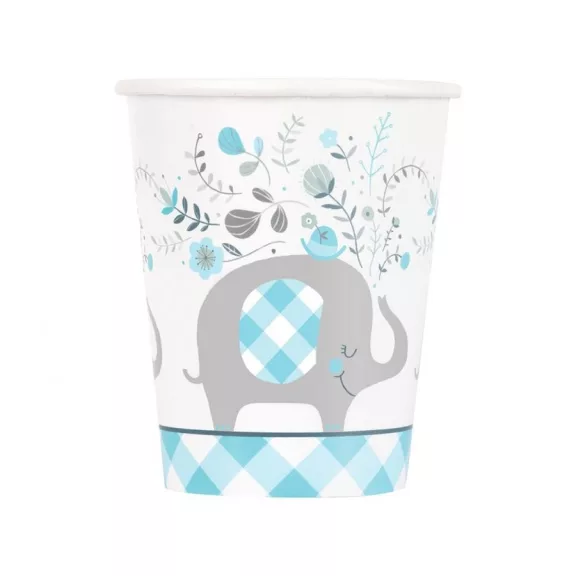Kék Elefánt Floral papír pohár 8 db-os 266 ml Kék Elefánt Floral papír pohár 8 db-os 266 ml
