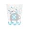 Kék Elefánt Floral papír pohár 8 db-os 266 ml