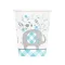 Kék Elefánt Floral papír pohár 8 db-os 266 ml