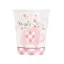Rózsaszín Elefánt Floral papír pohár 8 db-os 266 ml