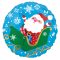 Télapó Sleigh fólia lufi 43 cm