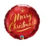 Karácsonyi Merry Christmas Red fólia lufi 46 cm