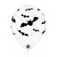 Halloween Denevér Bat léggömb, lufi 6 db-os 11 inch (28 cm)