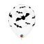 Halloween Denevér Bat léggömb, lufi 6 db-os 11 inch (28 cm)