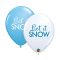 Karácsony Let it Snow léggömb, lufi 6 db-os 11 inch (30 cm)