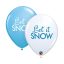 Karácsony Let it Snow léggömb, lufi 6 db-os 11 inch (30 cm)
