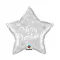 Karácsonyi Silver Star fólia lufi 51 cm