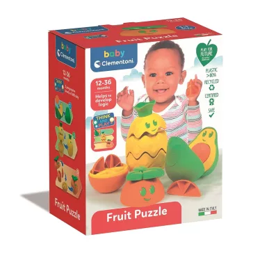   Gyümölcsös Friendly Faces formarakosgató baba játék, puzzle Clementoni II. osztály