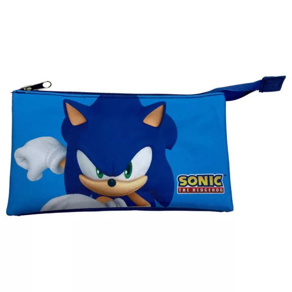 Sonic a sündisznó Modern 3 rekeszes tolltartó 22 cm Sonic a sündisznó Modern 3 rekeszes tolltartó 22 cm