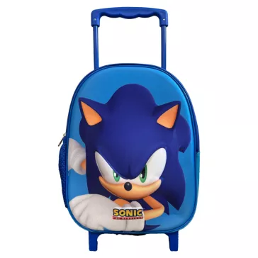   Sonic a sündisznó Modern gurulós ovis 3D hátizsák, táska 32 cm