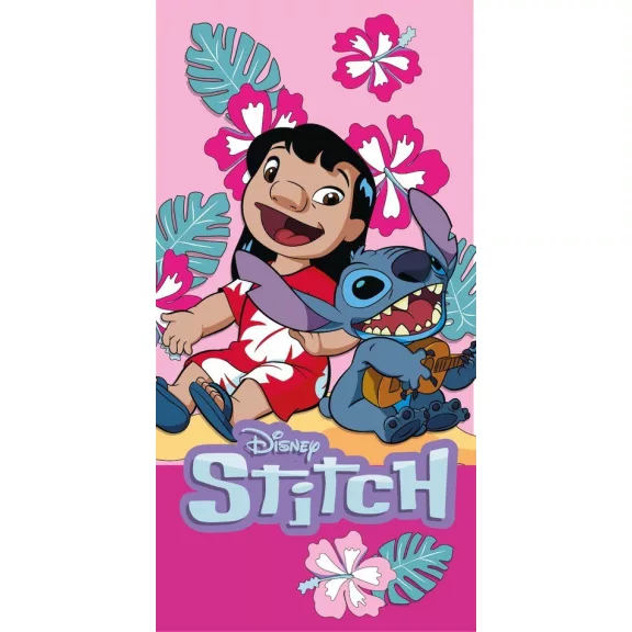 Disney Lilo és Stitch, A csillagkutya Ukulele Time fürdőlepedő, strand törölköző 70x140 cm (Fast Dry) Disney Lilo és Stitch, A csillagkutya Ukulele Time fürdőlepedő, strand törölköző 70x140 cm (Fast Dry)