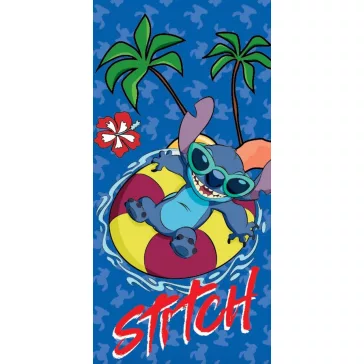   Disney Lilo és Stitch, A csillagkutya Summer Splash fürdőlepedő, strand törölköző 70x140 cm (Fast Dry)