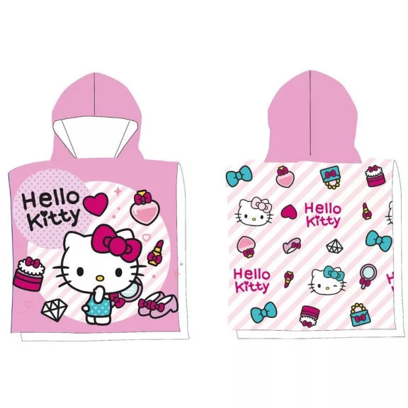 Hello Kitty Fashion strand törölköző poncsó 50x100 cm (Fast Dry) Hello Kitty Fashion strand törölköző poncsó 50x100 cm (Fast Dry)