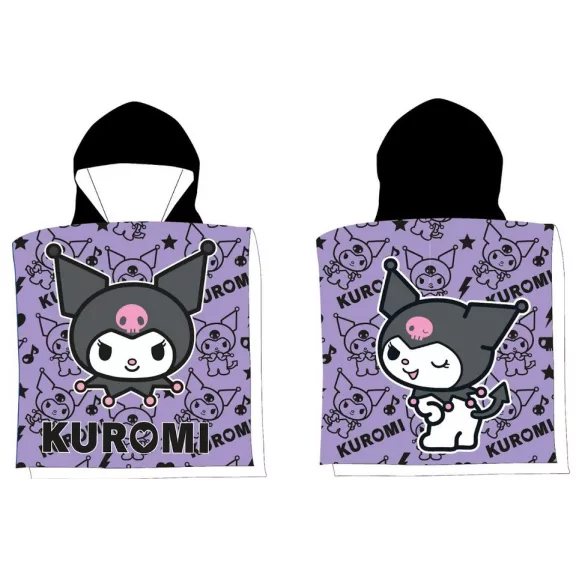 Hello Kitty Kuromi Chaos strand törölköző poncsó 50x100 cm (Fast Dry) Hello Kitty Kuromi Chaos strand törölköző poncsó 50x100 cm (Fast Dry)