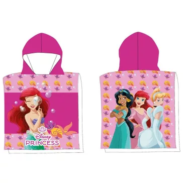   Disney Hercegnők Royal Sparkle strand törölköző poncsó 50x100 cm (Fast Dry)