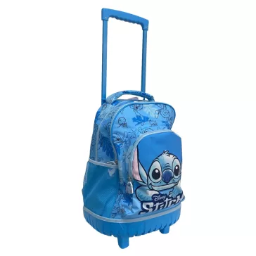   Disney Lilo és Stitch, A csillagkutya Smile prémium gurulós iskolatáska, táska 44 cm