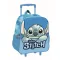 Disney Lilo és Stitch, A csillagkutya Smile gurulós ovis 3D hátizsák, táska 32 cm