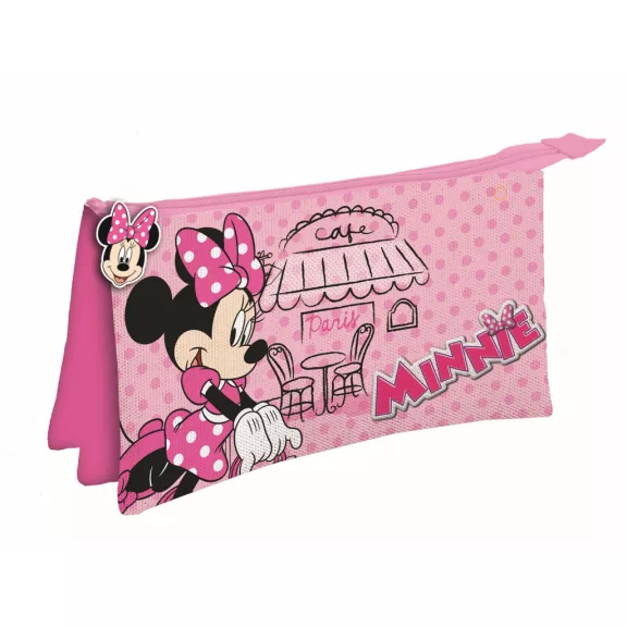 Disney Minnie Paris 3 rekeszes tolltartó 22 cm Disney Minnie Paris 3 rekeszes tolltartó 22 cm