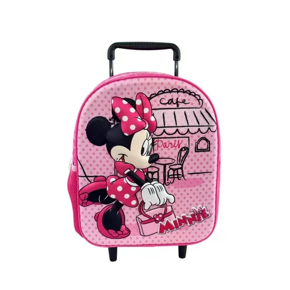Disney Minnie Paris gurulós ovis 3D hátizsák, táska 32 cm Disney Minnie Paris gurulós ovis 3D hátizsák, táska 32 cm