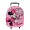 Disney Minnie Paris gurulós ovis 3D hátizsák, táska 32 cm