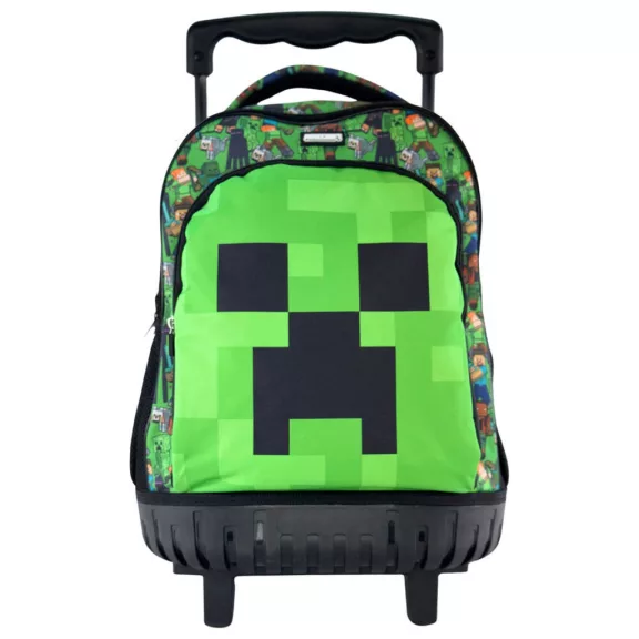 Minecraft Face prémium gurulós iskolatáska, táska 44 cm Minecraft Face prémium gurulós iskolatáska, táska 44 cm