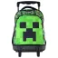 Minecraft Face prémium gurulós iskolatáska, táska 44 cm