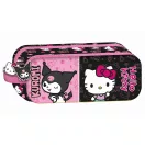 Hello Kitty & Kuromi 2 rekeszes tolltartó 23 cm Hello Kitty & Kuromi 2 rekeszes tolltartó 23 cm